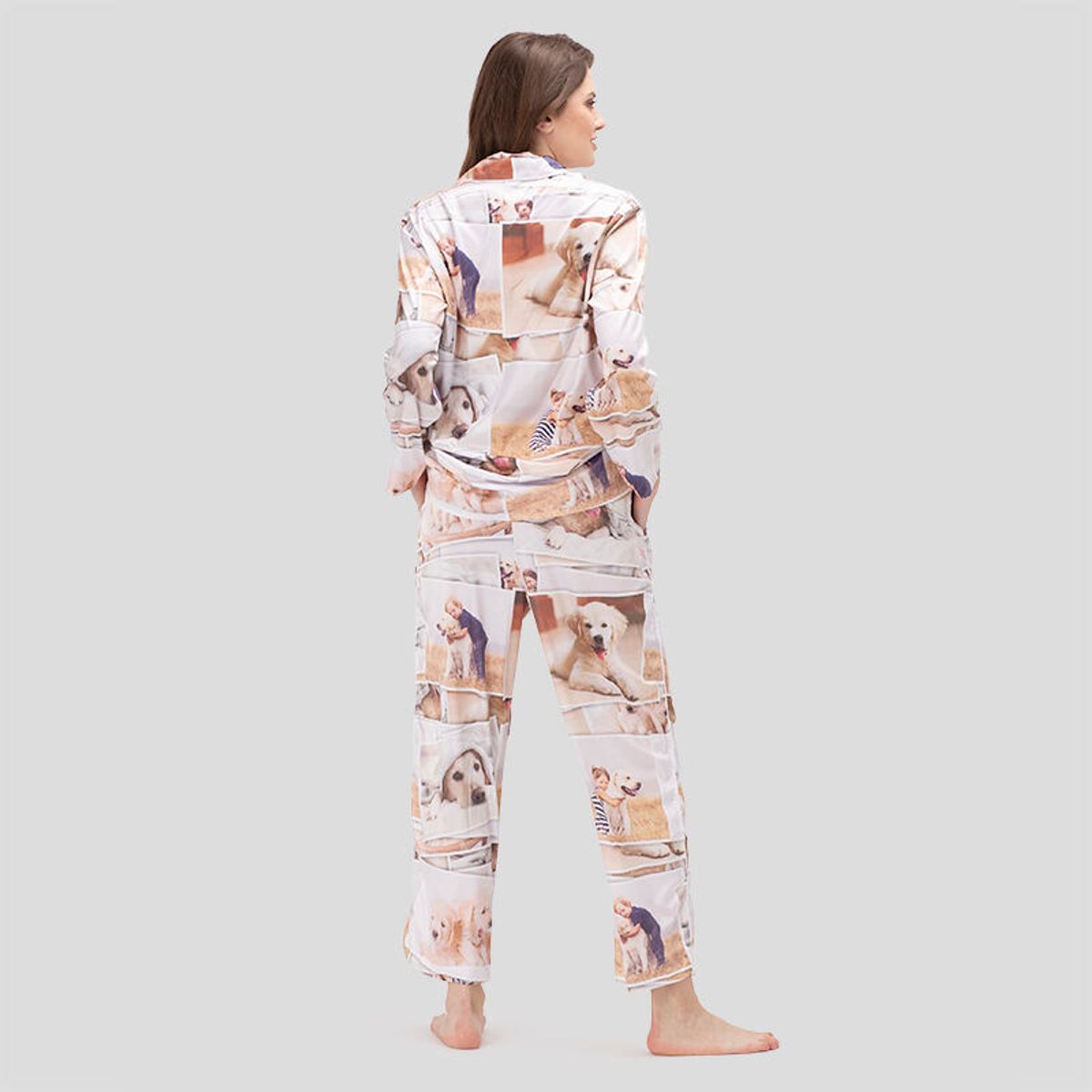 Personalised Women's Pyjamas | Silk Satin or Pima Cotton