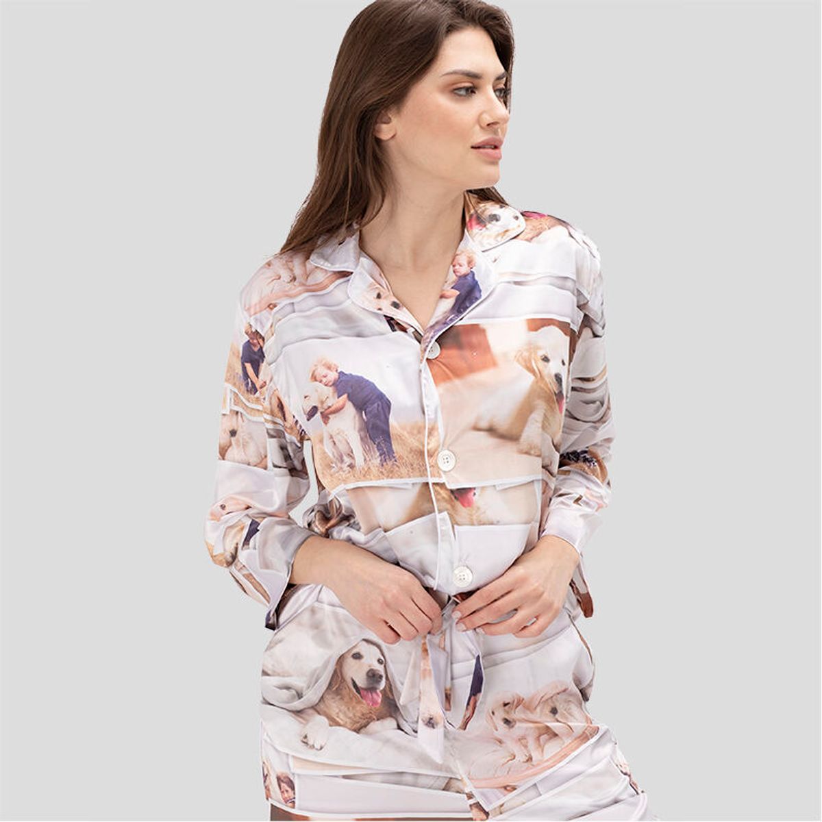 Custom Women's Luxury Silk Pyjamas