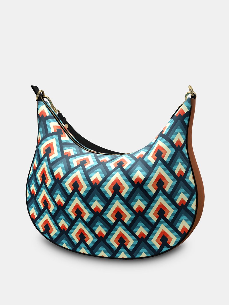 design your own shoulder bag curved style