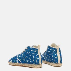 bedruckter high top espadrilles