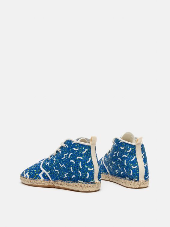 bedruckter high top espadrilles
