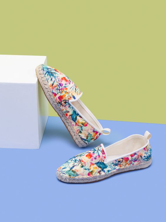 Mocassino espadrillas per donna stampate