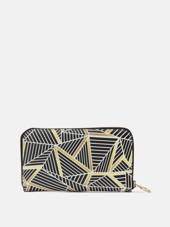 leather zip purse