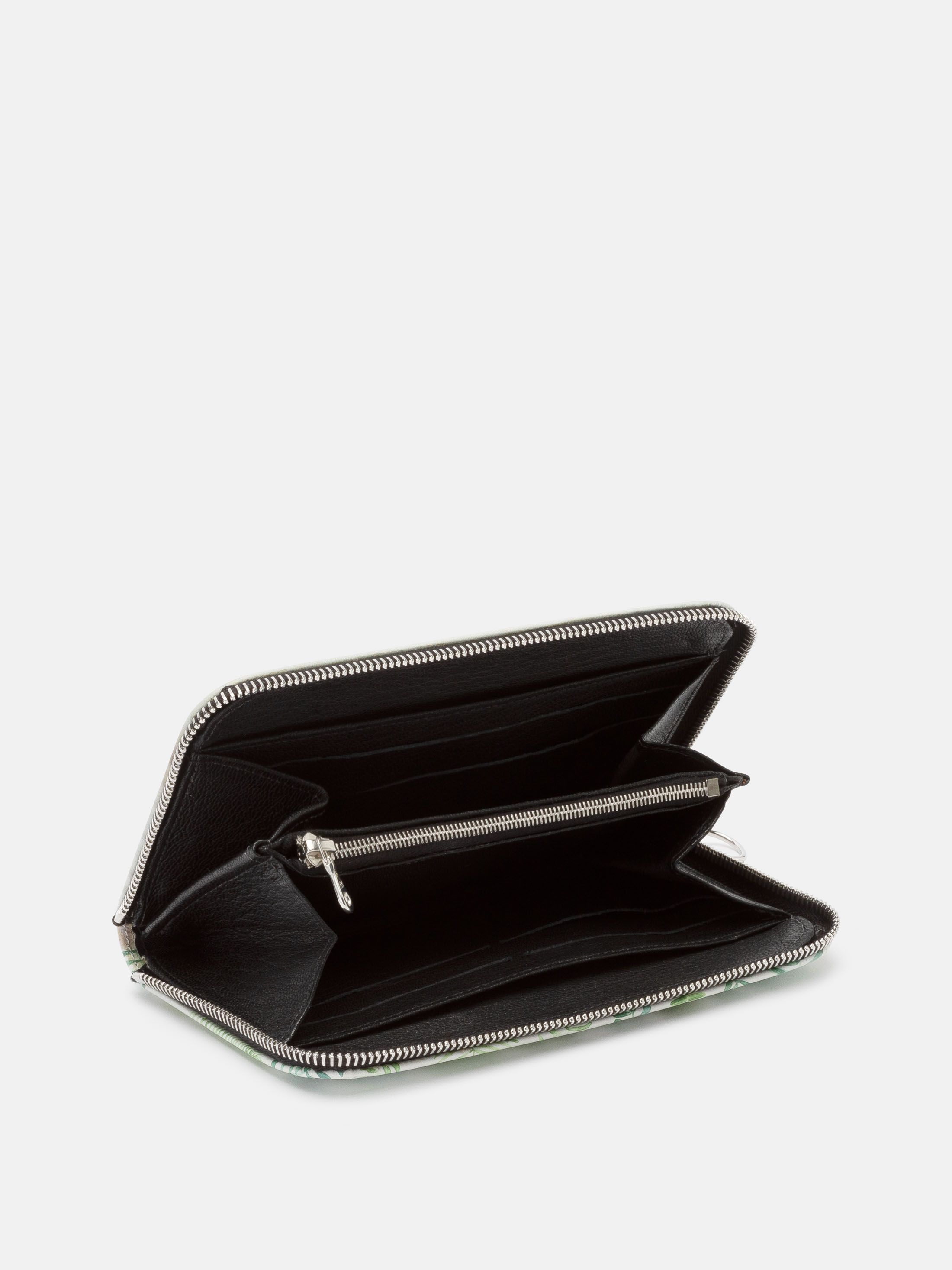 leather clutch purse customized zipper