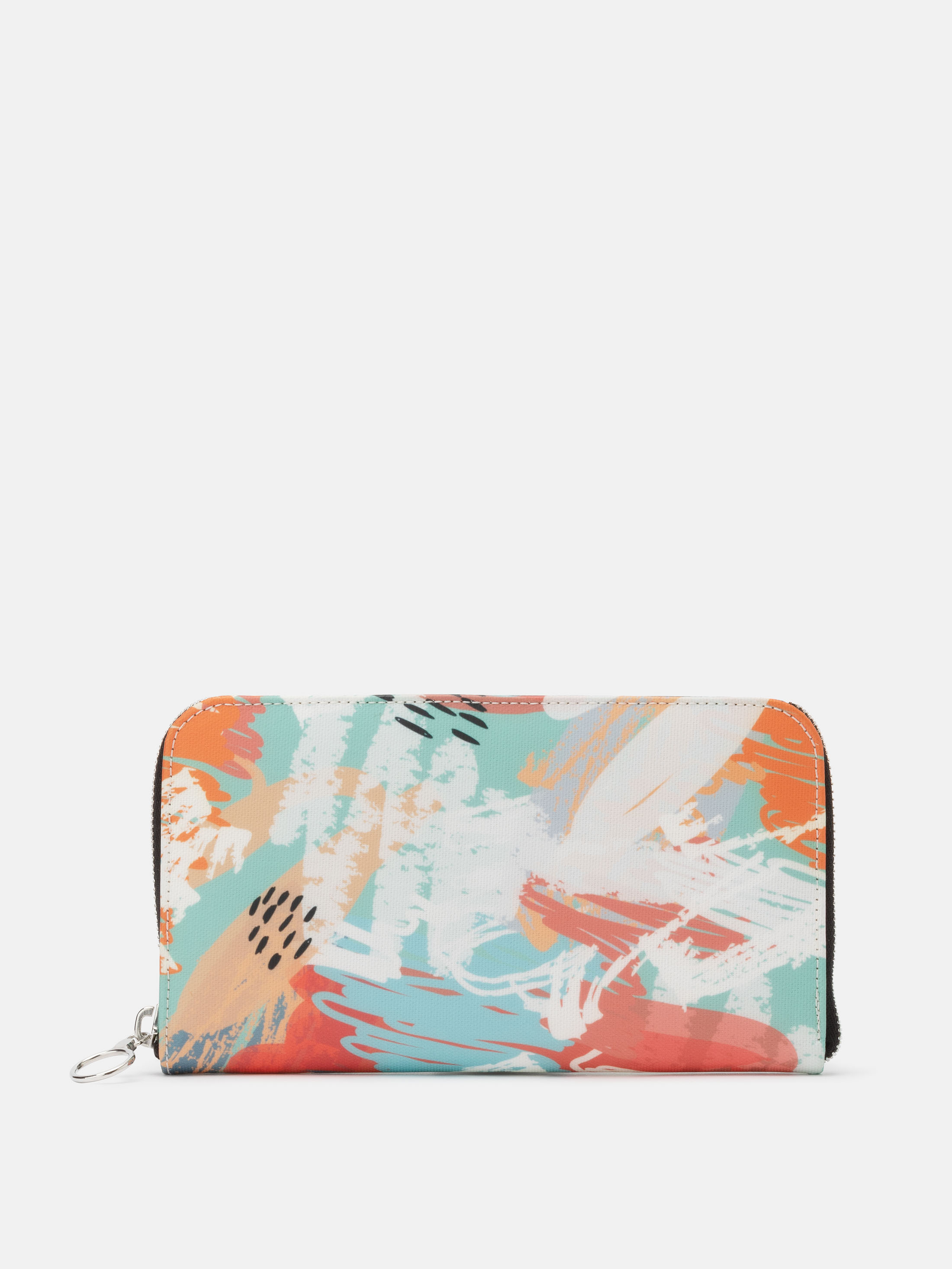 custom leather zip purse