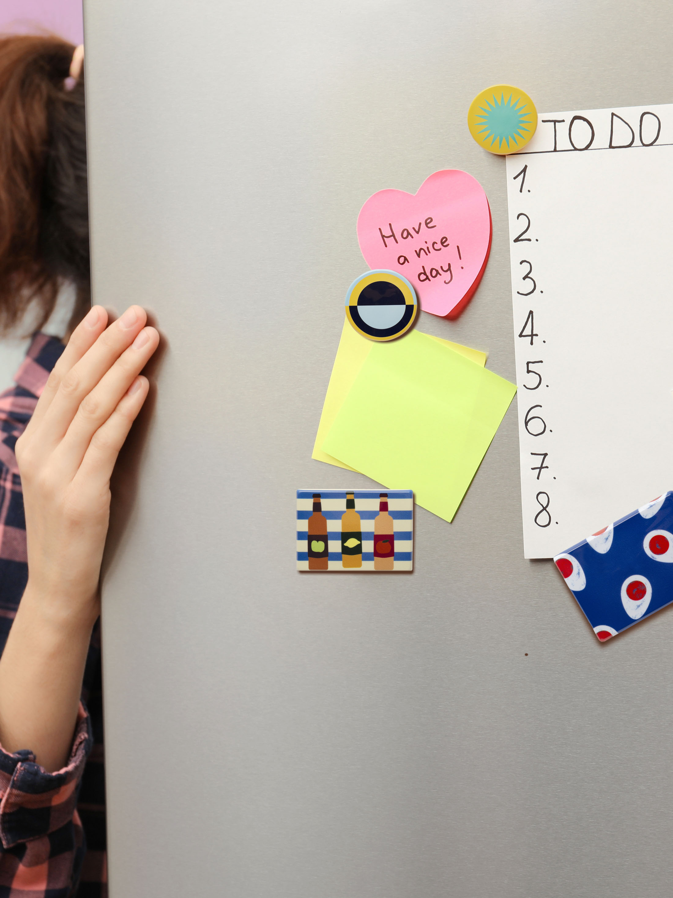 comic book style printed fridge magnets