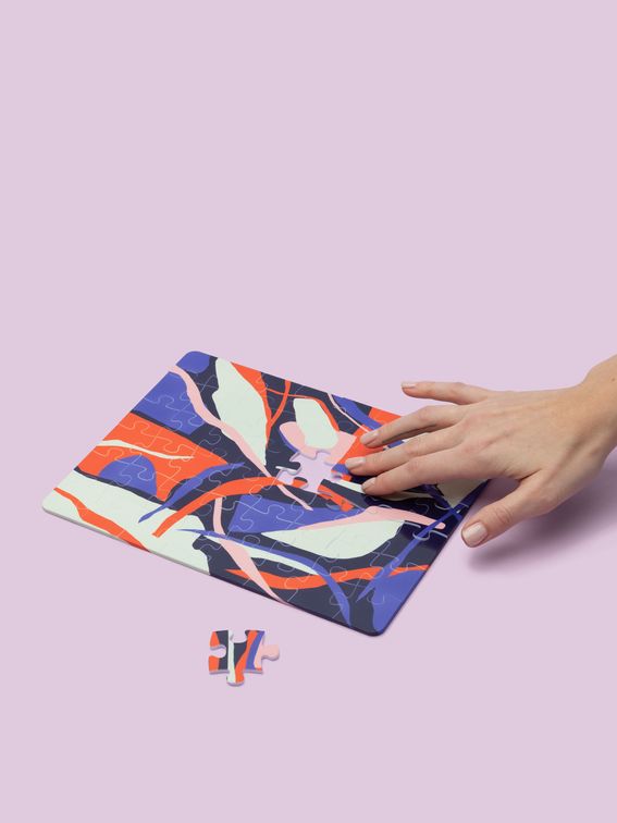 impression sur puzzle en plastique