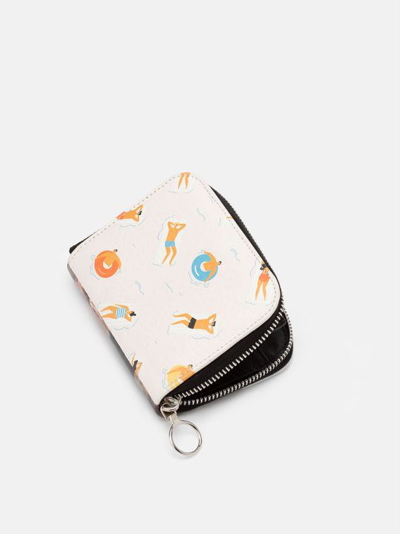 custom printed mini purse with zip