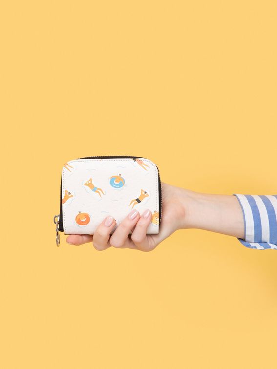 ラウンドファスナーミニ財布 オリジナル作成