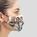 real silk face mask custom printed