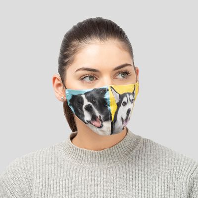 custom silk face mask