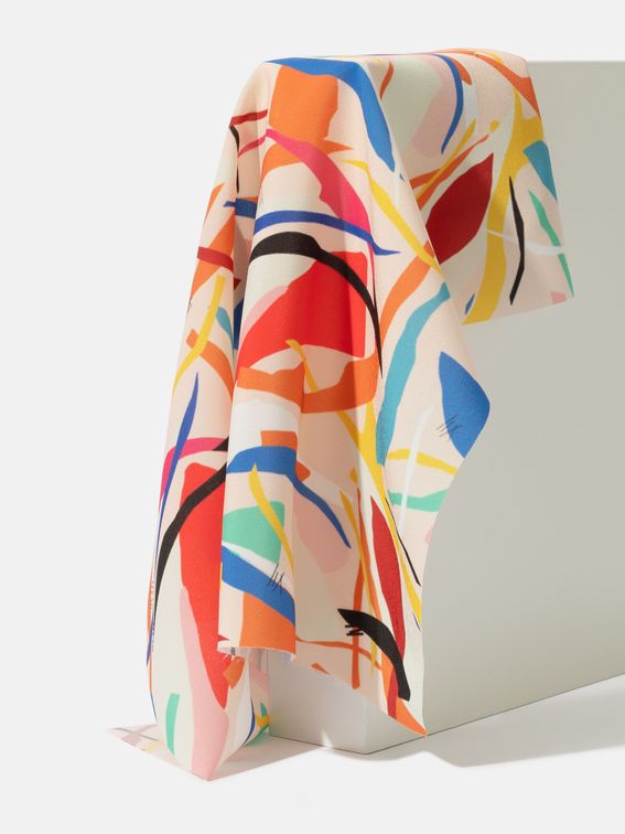 personalized silk crepe de chine