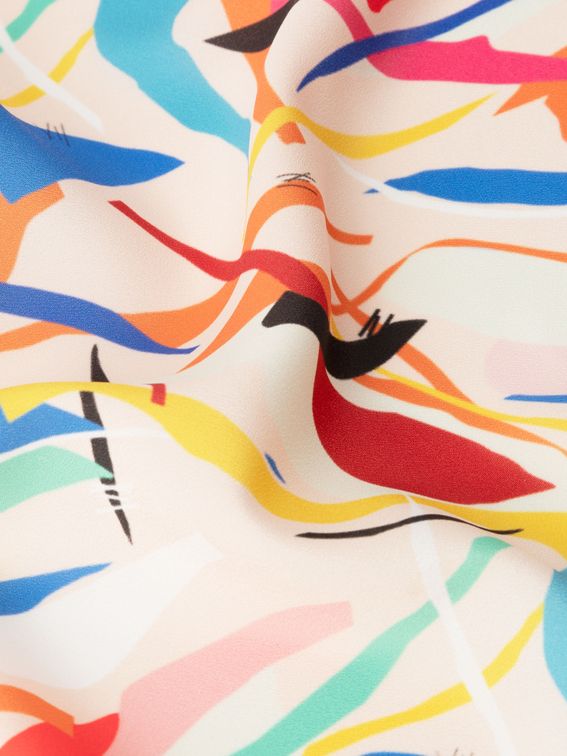 personligt crepe de chine av silke