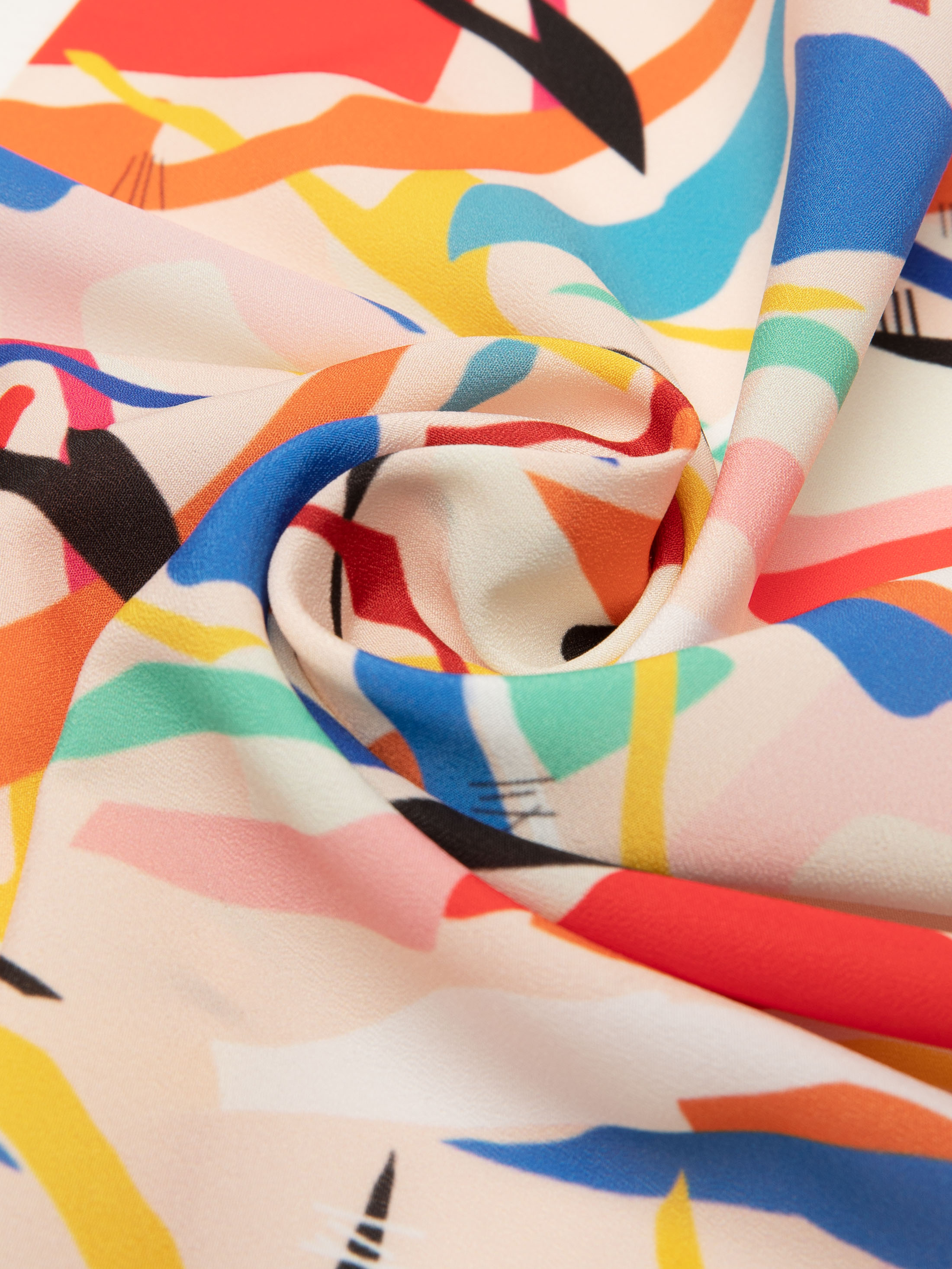 stoffa crepe de chine di seta personalizzata