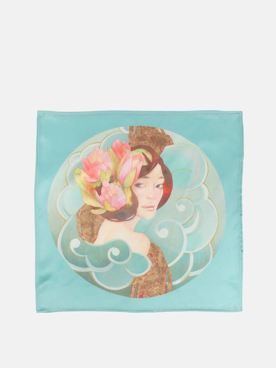 Mouchoir en tissu personnalisé sur le recto