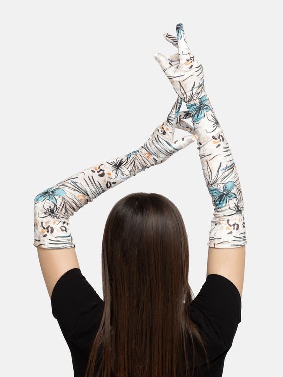 custom long gloves