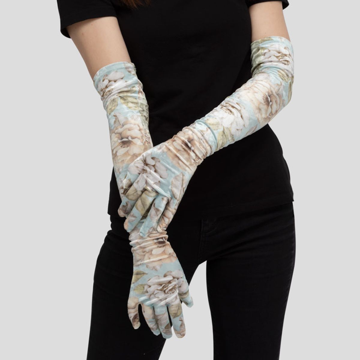 Long prom discount gloves