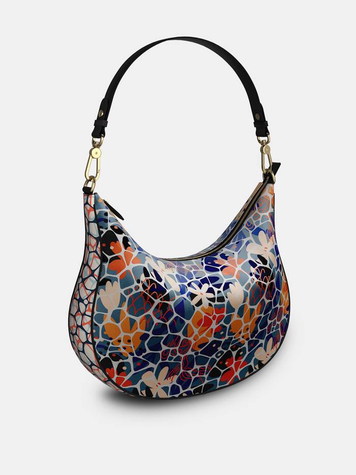 Design your own curve leather hobo bag
