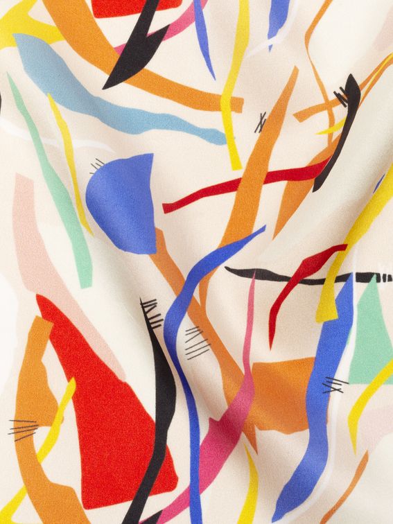 絹 サテン デジタルプリント