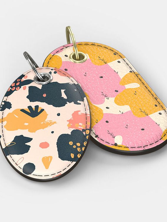 porte-clés en cuir premium