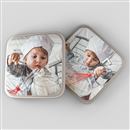 Custom hot dish pads with a family photo