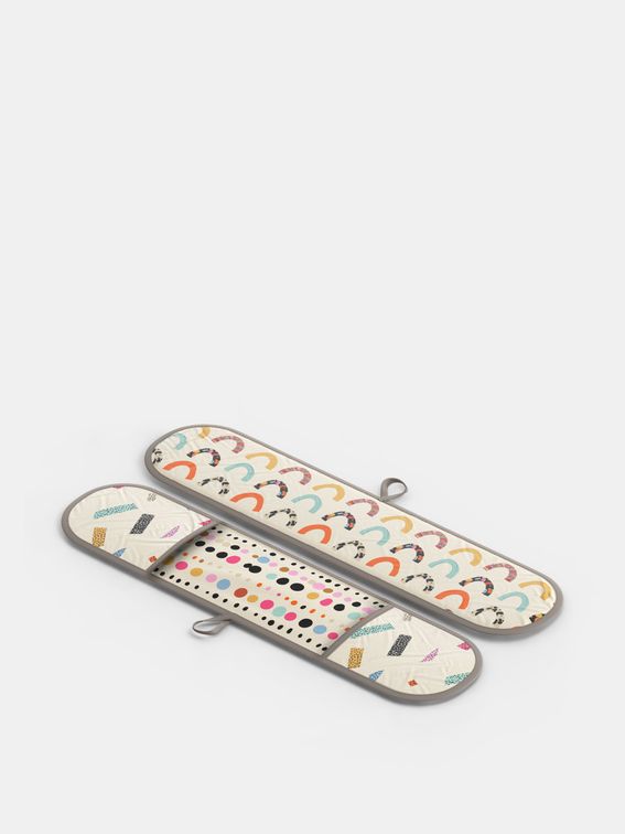 printed double oven gloves