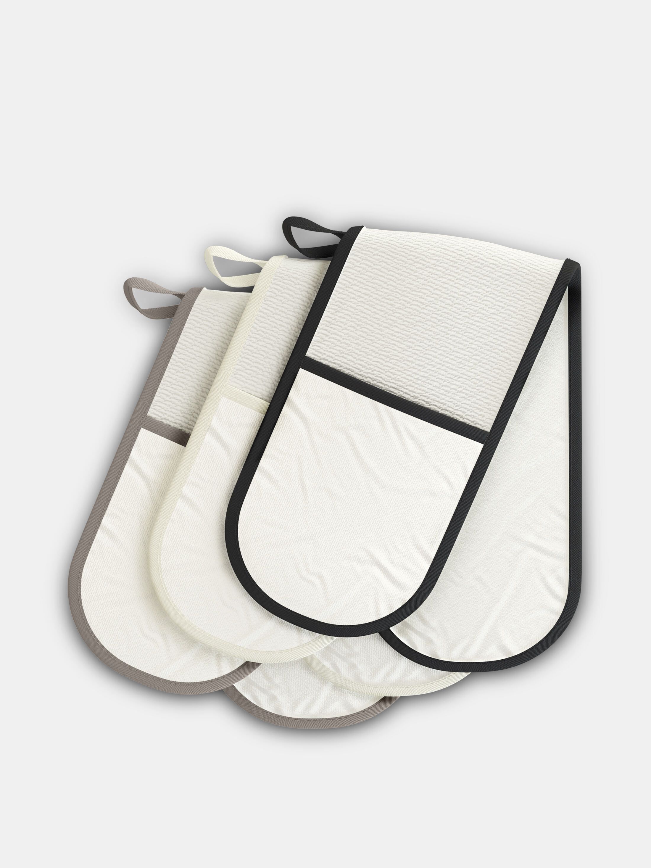personalized double oven gloves trim colors