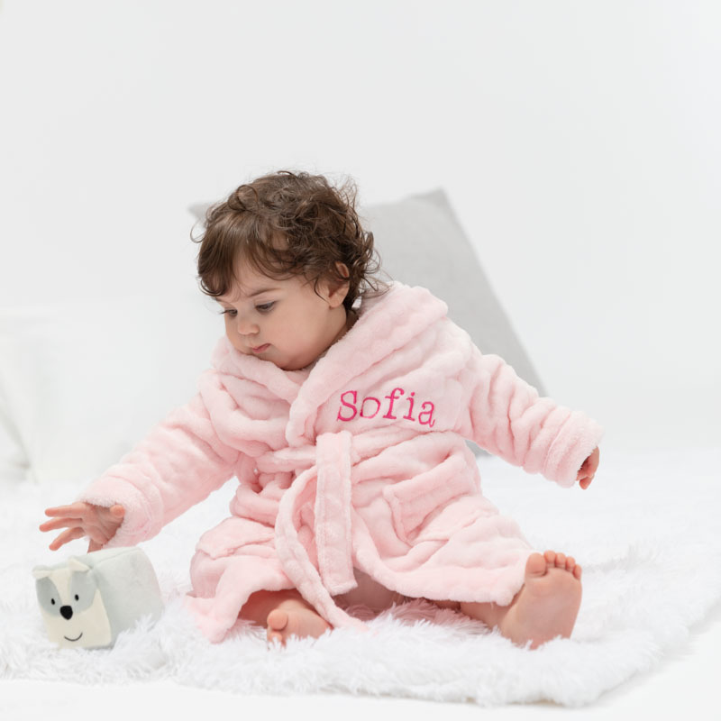 peignoir bebe prenom