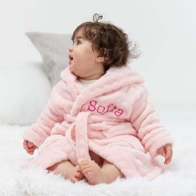 personalised baby dressing gown