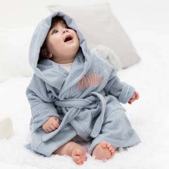 personalised baby bathrobe