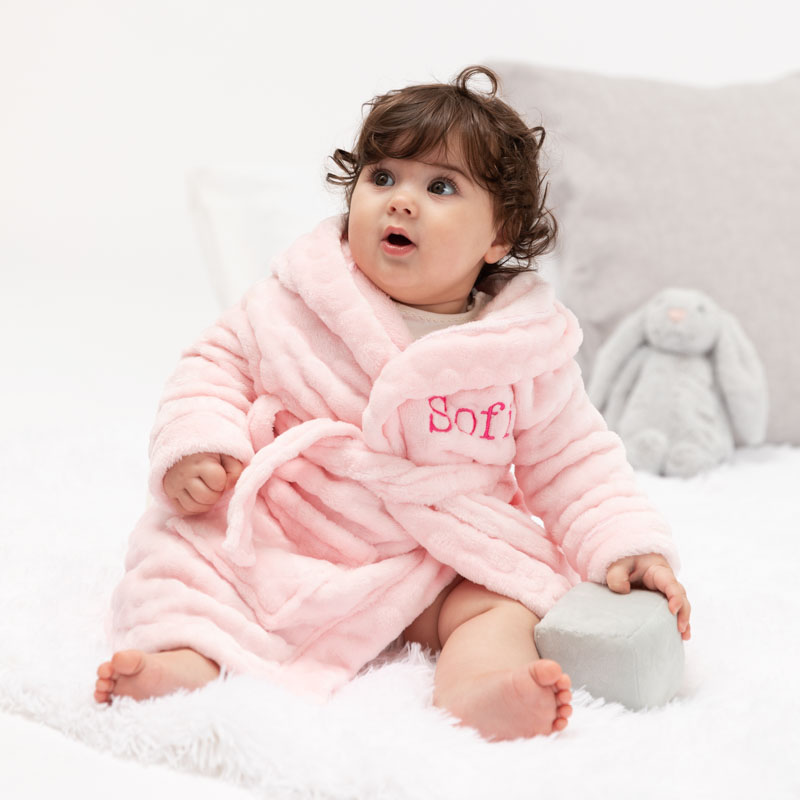 baby fleece dressing gown
