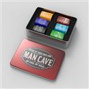 personalized vodka glasses in personalized tin gift box