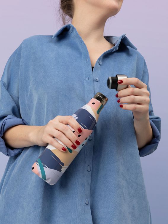 custom insulated bottle with prints or logos