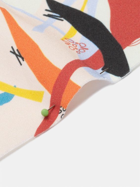 コットン サテン 布 印刷