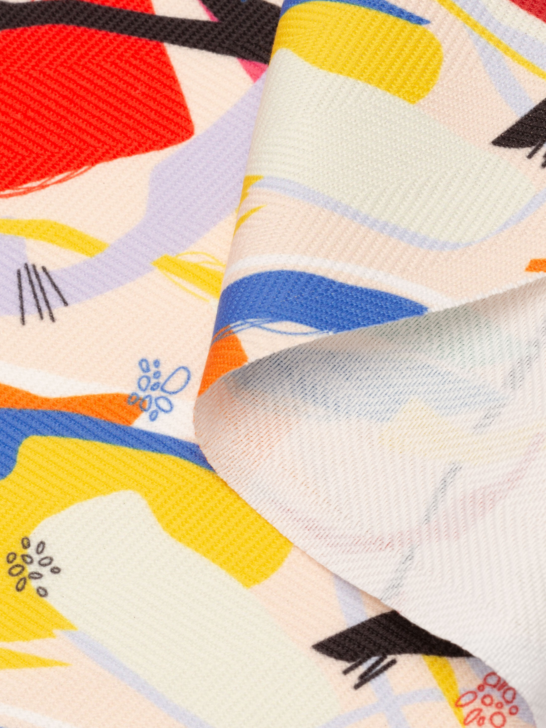 print on Herringbone fabric UK