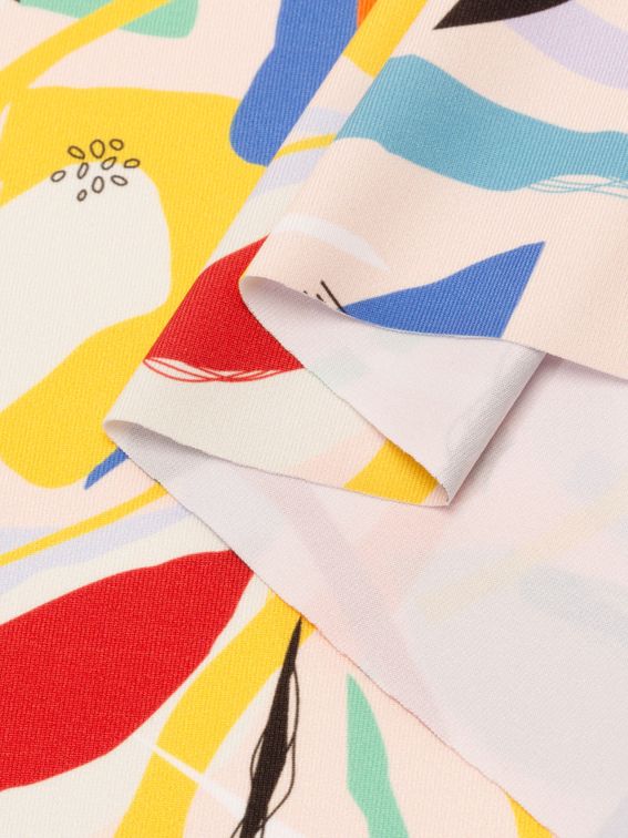 printed lycra fabric UK test print edge details