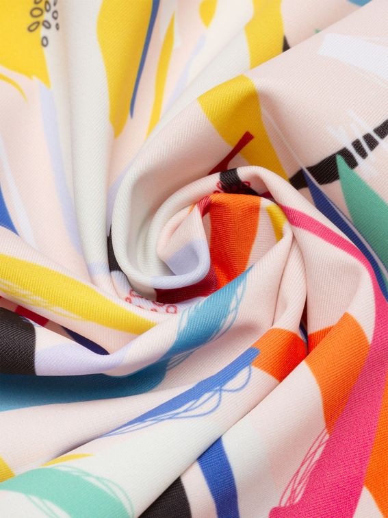 Printing on Slinky Matt Elastane spandex swirl