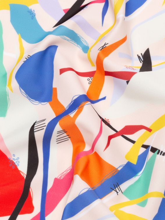 Slinky Matt Lycra Fabric Printing lifestyle print swatch