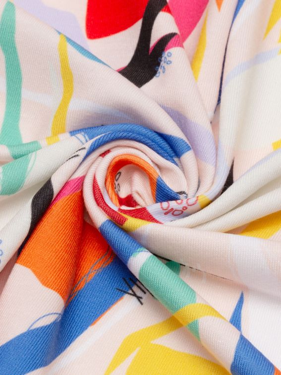 print on soft jersey fabric