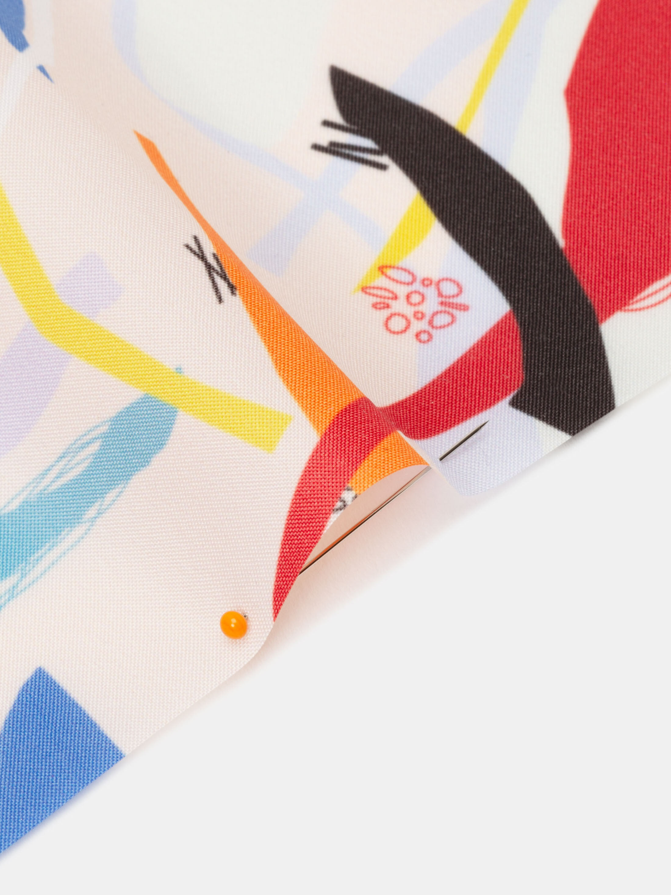 print on Ella Waterproof fabric pinned