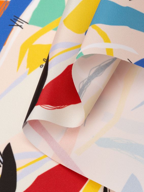 digital printing on Linden Waterproof fabric print sample