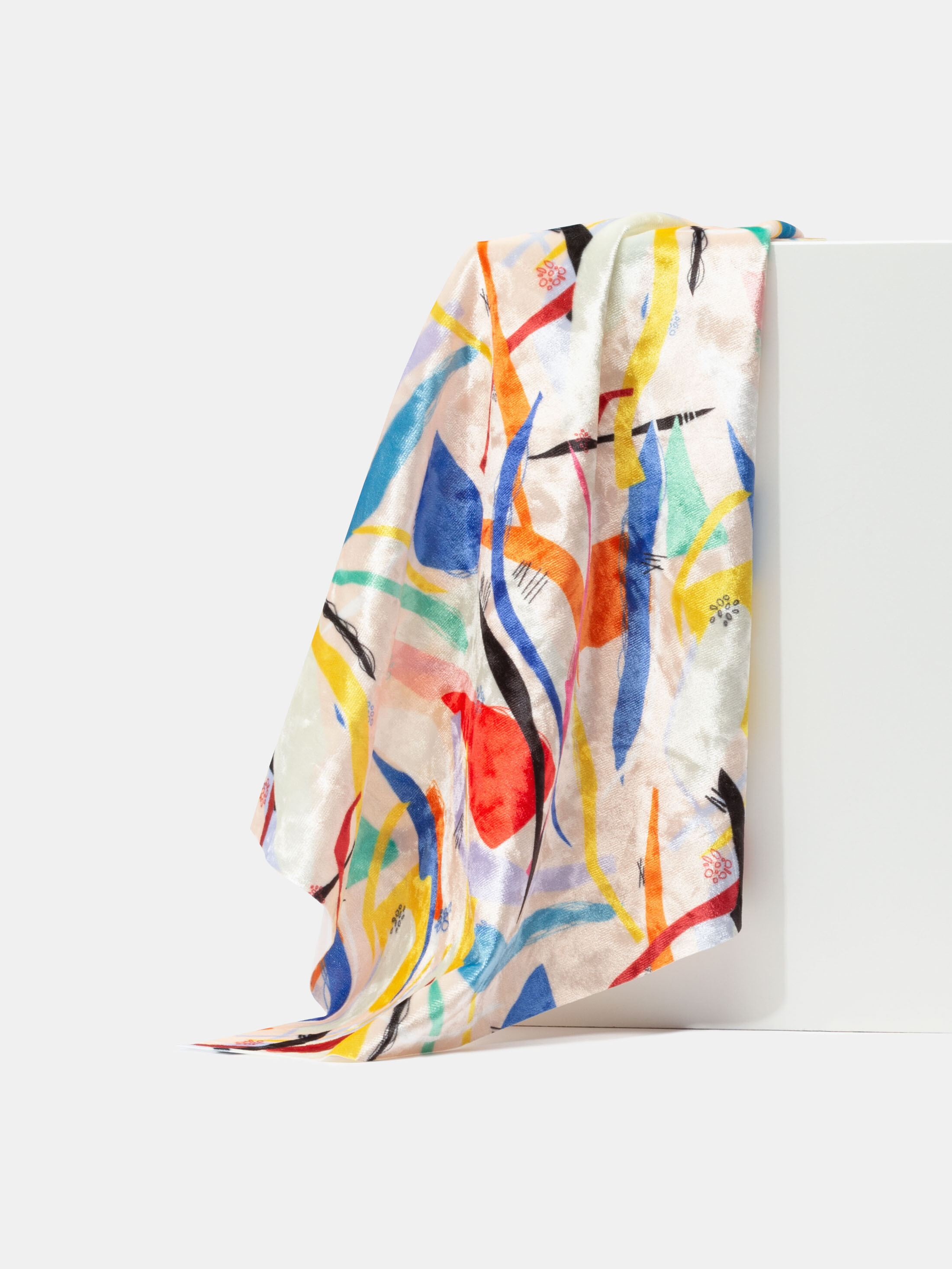 tissu panne de velours personnalisé avec votre motif