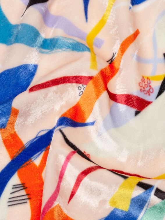 布プリント ベロア