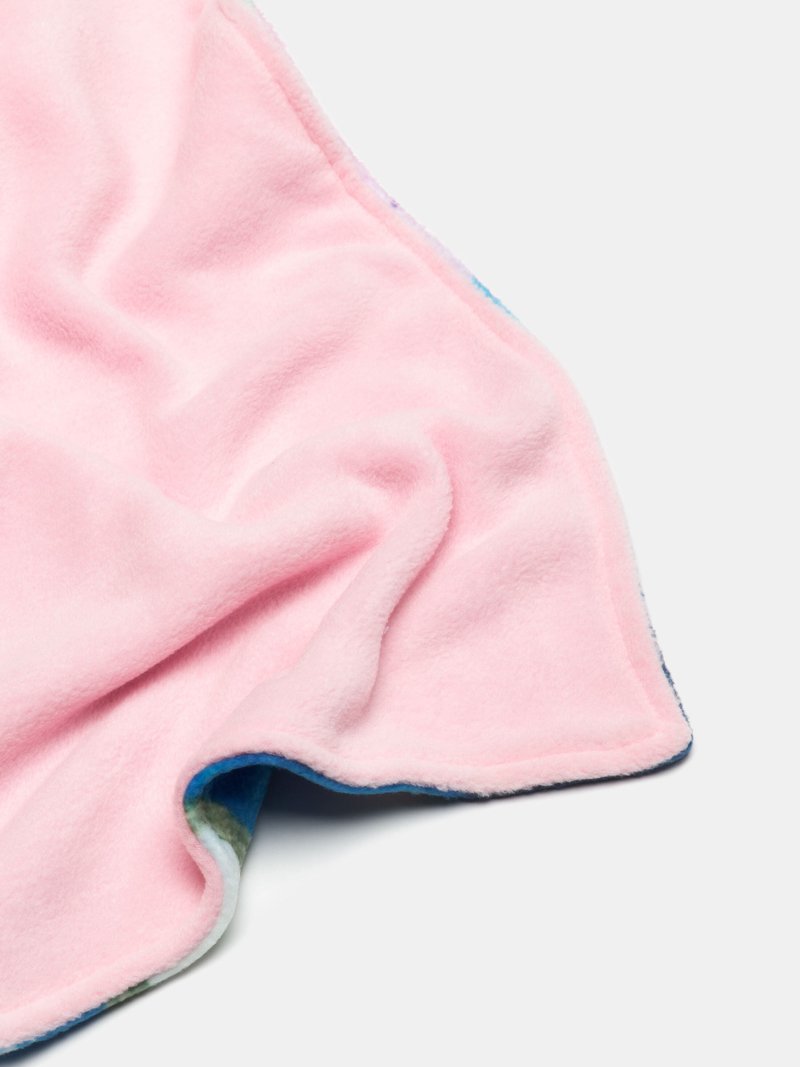 baby comfort blanket pink backing