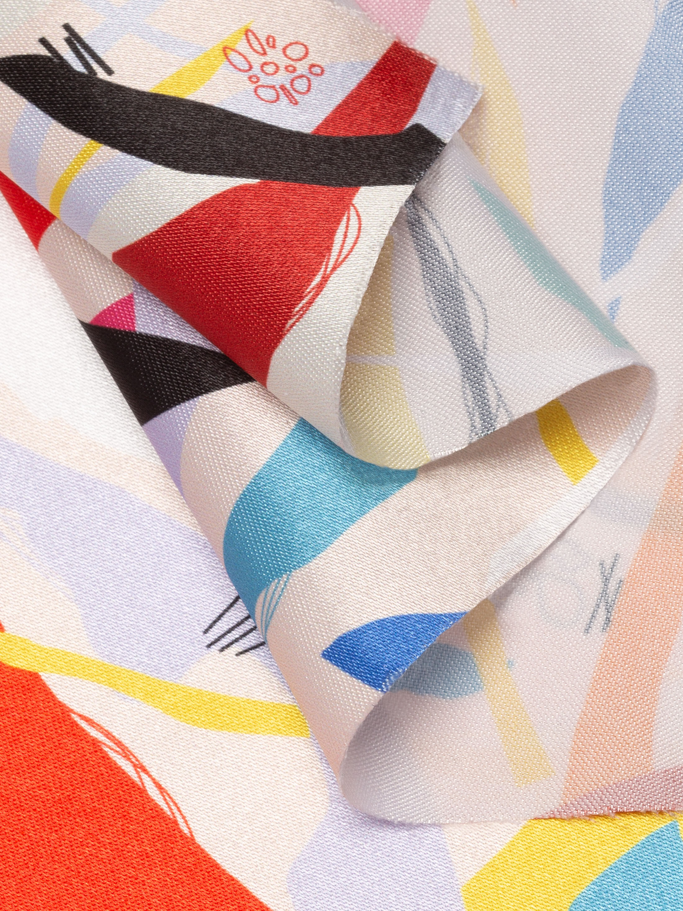 custom print Lucent Satin fabric