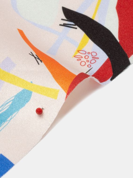 Glänzender satin bedruckt auf maß mit eigenem design