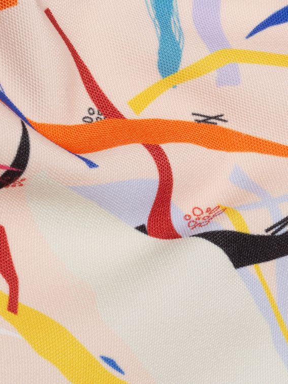 Custom printed canvas fabric unstretched on roll