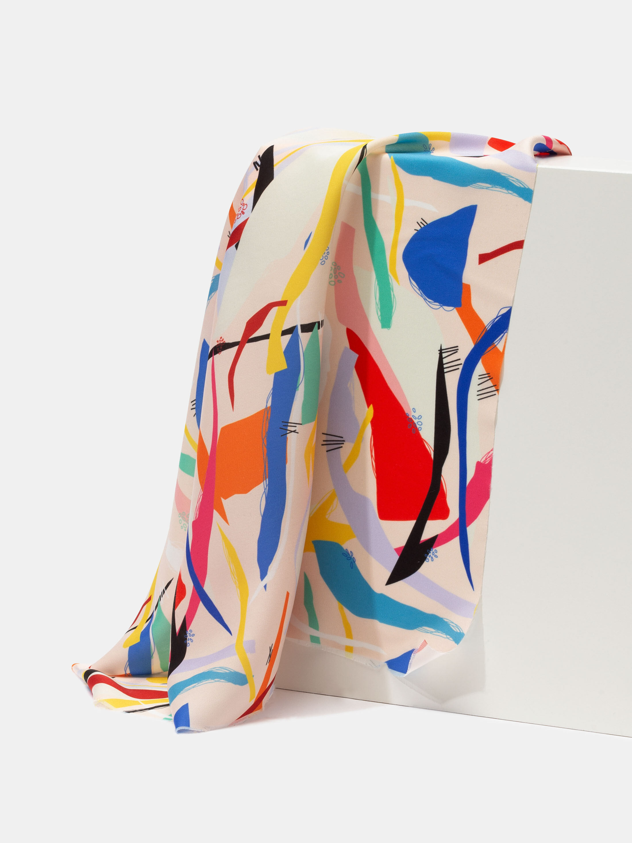 custom print Silk Sensation fabric