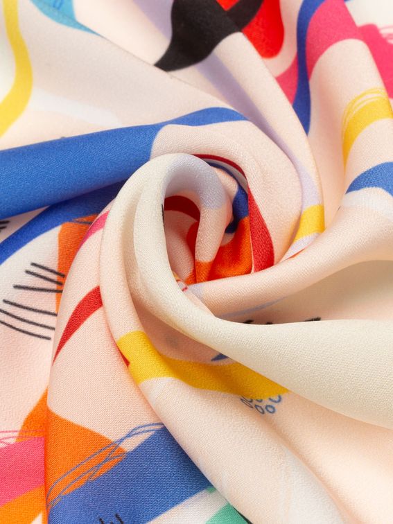 custom Silk Sensation fabric sheen small print