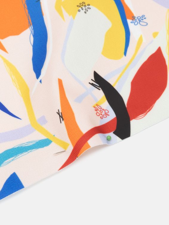 Oilcloth fabric UK material detail